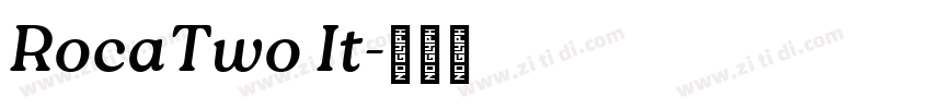 RocaTwo It字体转换